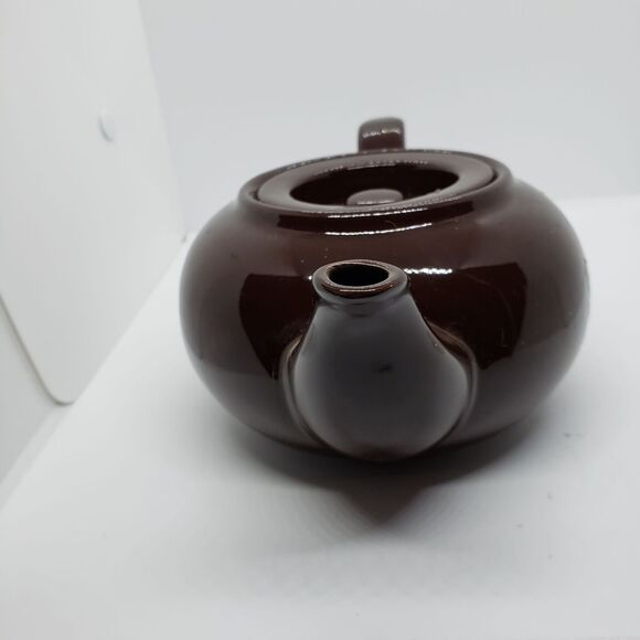 Adagio Ceramic Chocolate Bachelor Teapot Brown Betty - Picture 4 of 7